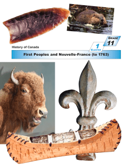 First Peoples and Nouvelle-France (to 1763)