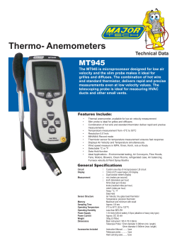 Thermo- Anemometers