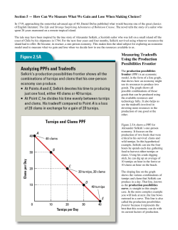 Measuring Tradeoffs Using the Production Possibilities Frontier