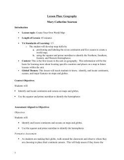 Geography Grade 3 Lesson Plan