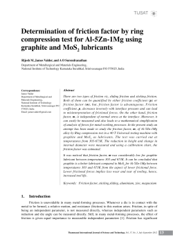 Determination of friction factor by ring compression test for Al