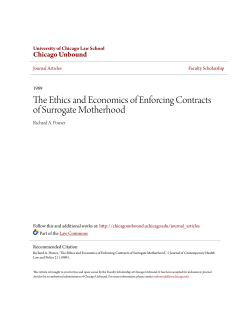 The Ethics and Economics of Enforcing Contracts of Surrogate