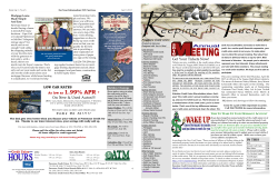 Keeping in Touch - Freestone Credit Union