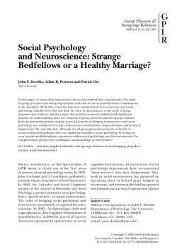 Social Psychology and Neuroscience: Strange