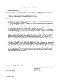 Mathematics Assessment Stage G--Performance Standard 9D-G