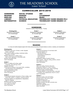 CURRICULUM 2015-2016