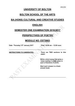 university of bolton bolton school of the arts ba (hons) cultural and