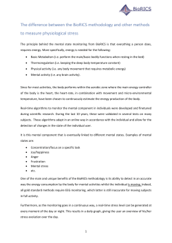 The difference between the BioRICS methodology and other