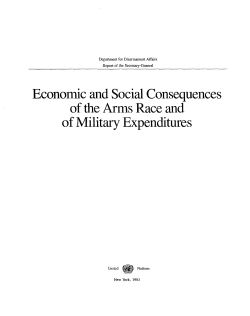 Economic and Social Consequences of Military Expenditures