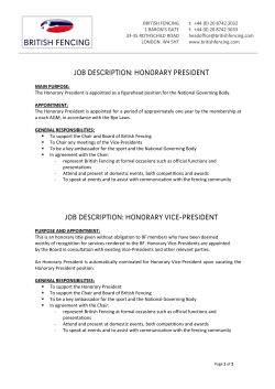 the Honorary President and Honorary Vice