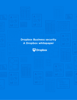 Dropbox Business security | A Dropbox whitepaper