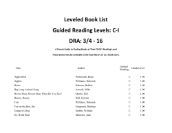 Leveled Book List