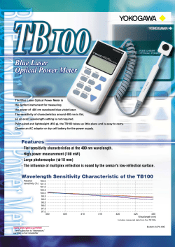 Blue Laser Optical Power Meter Blue Laser Optical