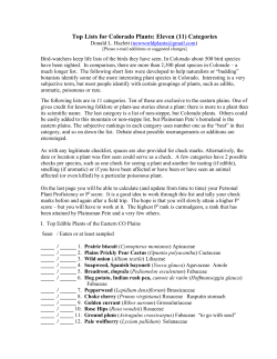 Don Hazlett`s Prairie Plant Check-off List