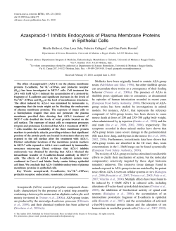 Azaspiracid-1 Inhibits Endocytosis of Plasma Membrane Proteins in