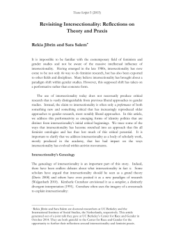 Revisiting Intersectionality: Reflections on Theory and