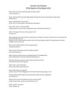 Scat by Carl Hiaasen DTDL Battle of the Books 2011