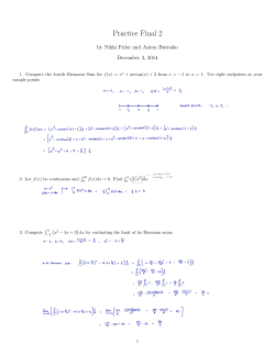 Final Practice 2 Solutions