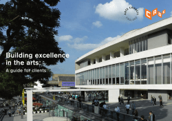 Building excellence in the arts: A guide for clients