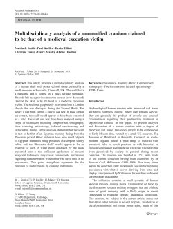 Multidisciplinary analysis of a mummified cranium claimed to be that