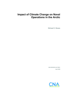 Impact of Climate Change on Naval Operations in the Arctic
