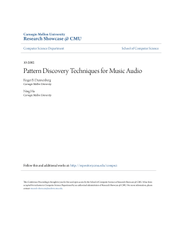 Pattern Discovery Techniques for Music Audio