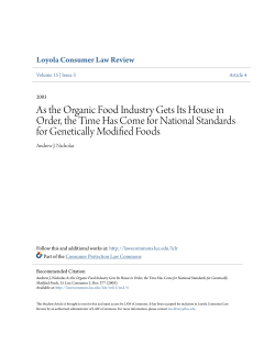 As the Organic Food Industry Gets Its House in