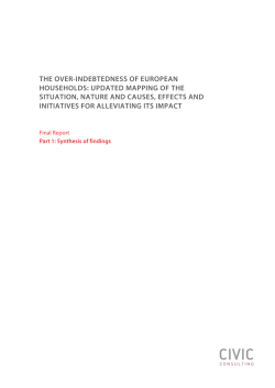 the over-indebtedness of european households