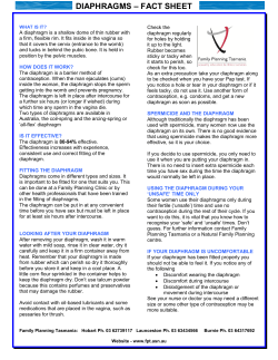 Diaphragm - Family Planning Tasmania