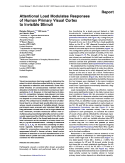 Current Biology paper - Institute of Cognitive Neuroscience