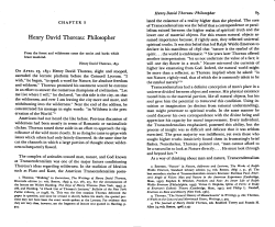 Henry David Thoreau: Philosopher