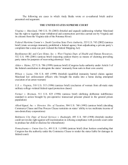 a complete list of Andy`s cases - Rosenberg Martin Greenberg LLP