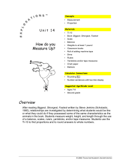 How do you Measure Up? - TI Education