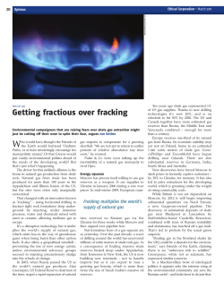 Getting fractious over fracking