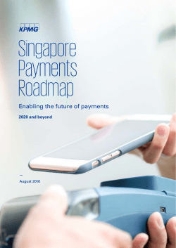 Singapore Payments Roadmap - Monetary Authority of Singapore