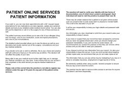 information forms - Wigton Medical Practice