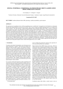 spatial-temporal conditional random fields crop