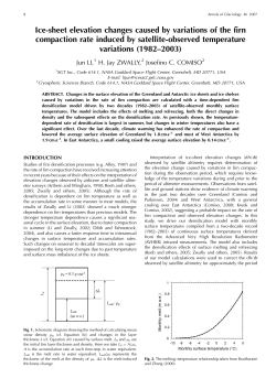Ice-sheet elevation changes caused by variations of the firn