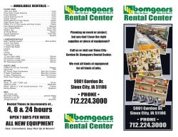 Bomgaars Rental Center