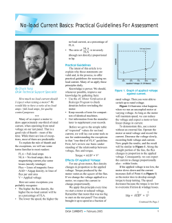 No-load Current Basics: Practical Guidelines for Assessment