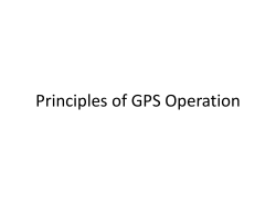 Principles of GPS Operation (PDOP, GDOP etc&hellip;)