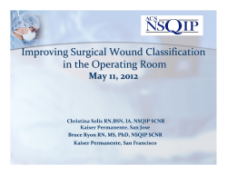 Improving Surgical Wound Classification