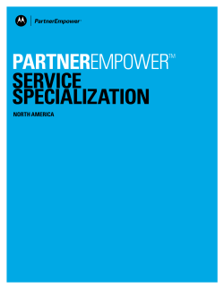 Service Specialization Program Guide