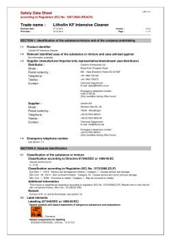 Trade name : Lithofin KF Intensive Cleaner