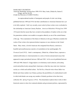 MARGARET CRUMPTON American Multiethnic Writing from 1890