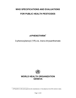 d-PHENOTHRIN - World Health Organization