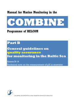 Annex B14 Technical note on the measurement of pH in