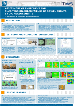 assessment of embedment and plug-tension