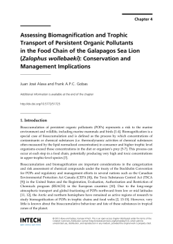 Assessing Biomagnification and Trophic Transport of