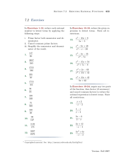 Exercises with Answers